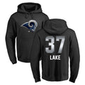 Kdoa LA.Rams #37 Quentin Lake Player Black Pullover Hoodie Limited Game Stitched Jerseys
