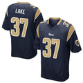 Kdoa LA.Rams #37 Quentin Lake Player Navy Home Game Stitched Jerseys