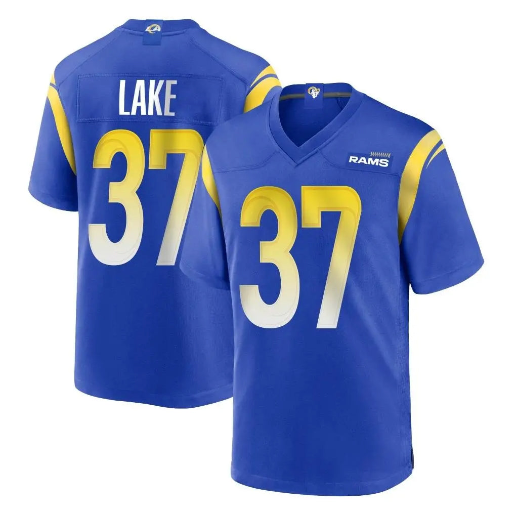 Kdoa LA.Rams #37 Quentin Lake Player Royal Home Game Stitched Jerseys