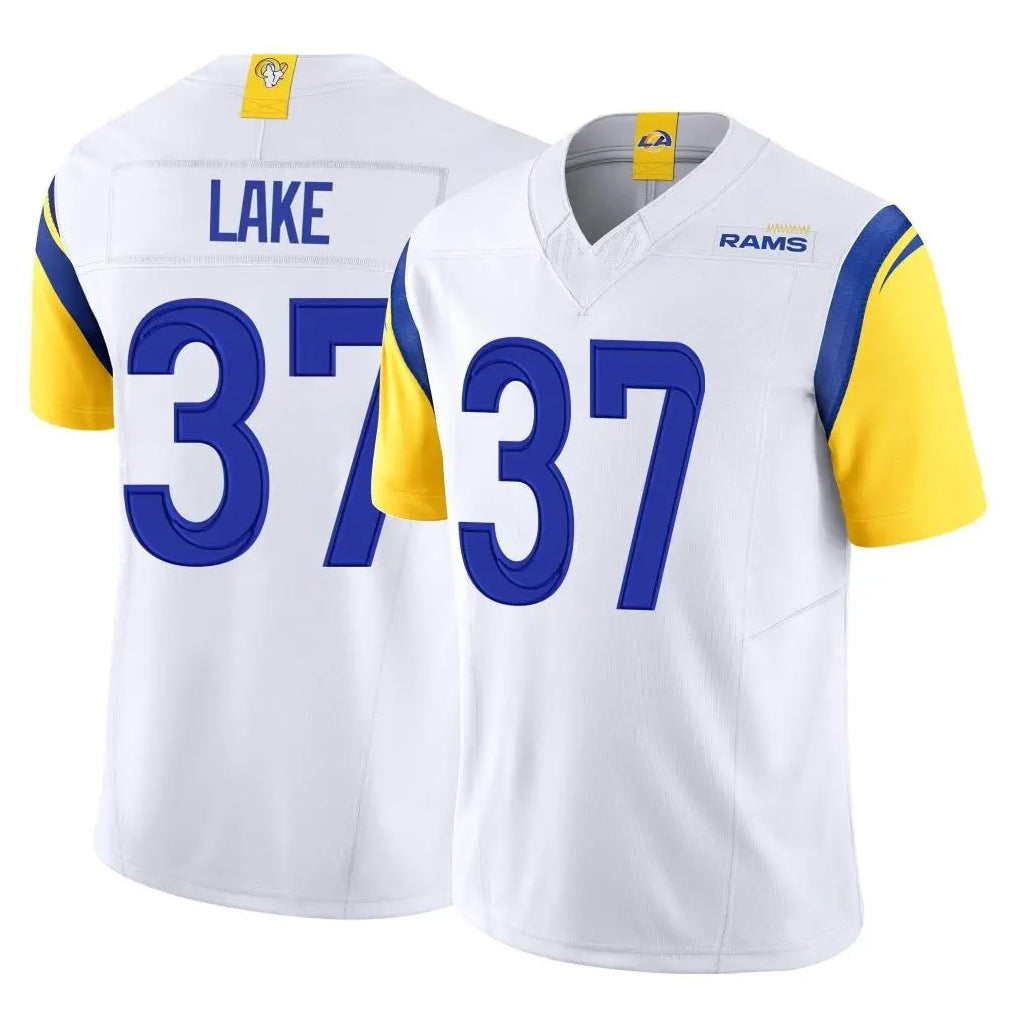 Kdoa LA.Rams #37 Quentin Lake Player White Limited Vapor F.U.S.E. Home Game Stitched Jerseys