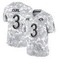 Kdoa LA.Rams #3 Kam Curl Player Arctic Camo Salute To Service Limited Game Stitched Jerseys