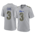 Kdoa LA.Rams #3 Kam Curl Player Gray Atmosphere Fashion Home Game Stitched Jerseys
