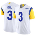 Kdoa LA.Rams #3 Kam Curl Player White Limited Vapor F.U.S.E. Home Game Stitched Jerseys