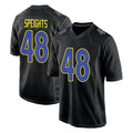 Kdoa LA.Rams #48 Omar Speights Player Black Fashion Limited Home Game Stitched Jerseys