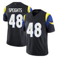 Kdoa LA.Rams #48 Omar Speights Player Black Midnight Rivalries Collection Limited Home Game Stitched Jerseys