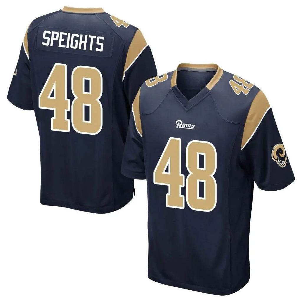 Kdoa LA.Rams #48 Omar Speights Player Navy Home Game Stitched Jerseys