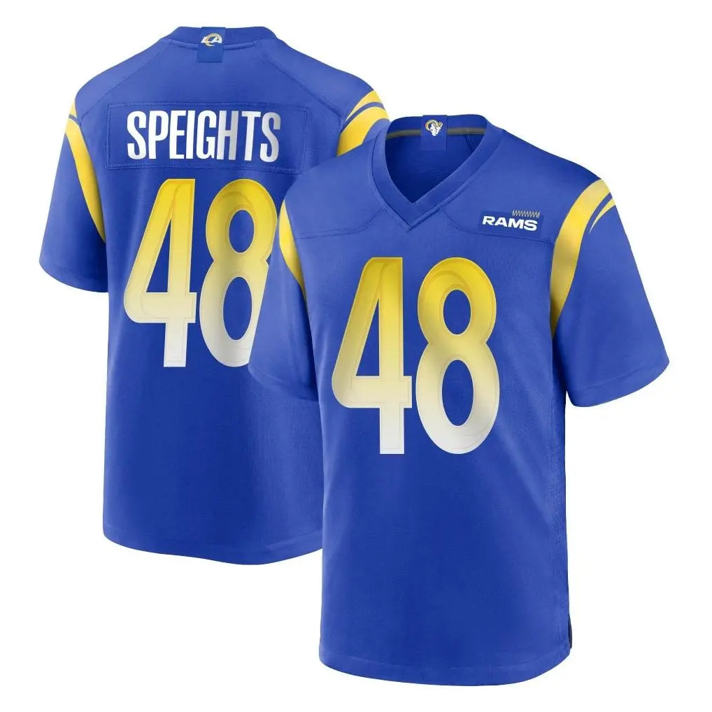 Kdoa LA.Rams #48 Omar Speights Player Royal Home Game Stitched Jerseys