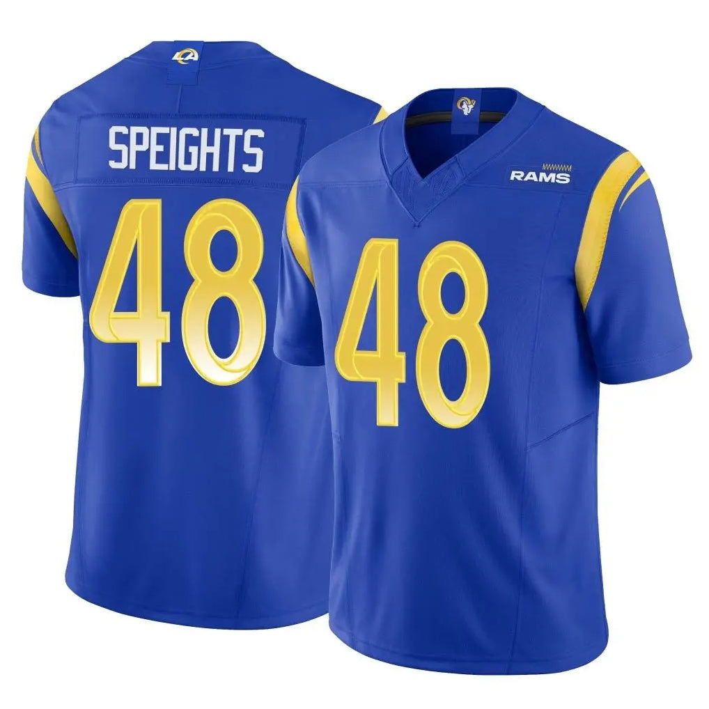 Kdoa LA.Rams #48 Omar Speights Player Royal Limited Vapor F.U.S.E. Home Game Stitched Jerseys