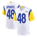 Kdoa LA.Rams #48 Omar Speights Player White Home Game Stitched Jerseys