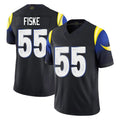 Kdoa LA.Rams #55 Braden Fiske Player Black Midnight Rivalries Collection Limited Home Game Stitched Jerseys
