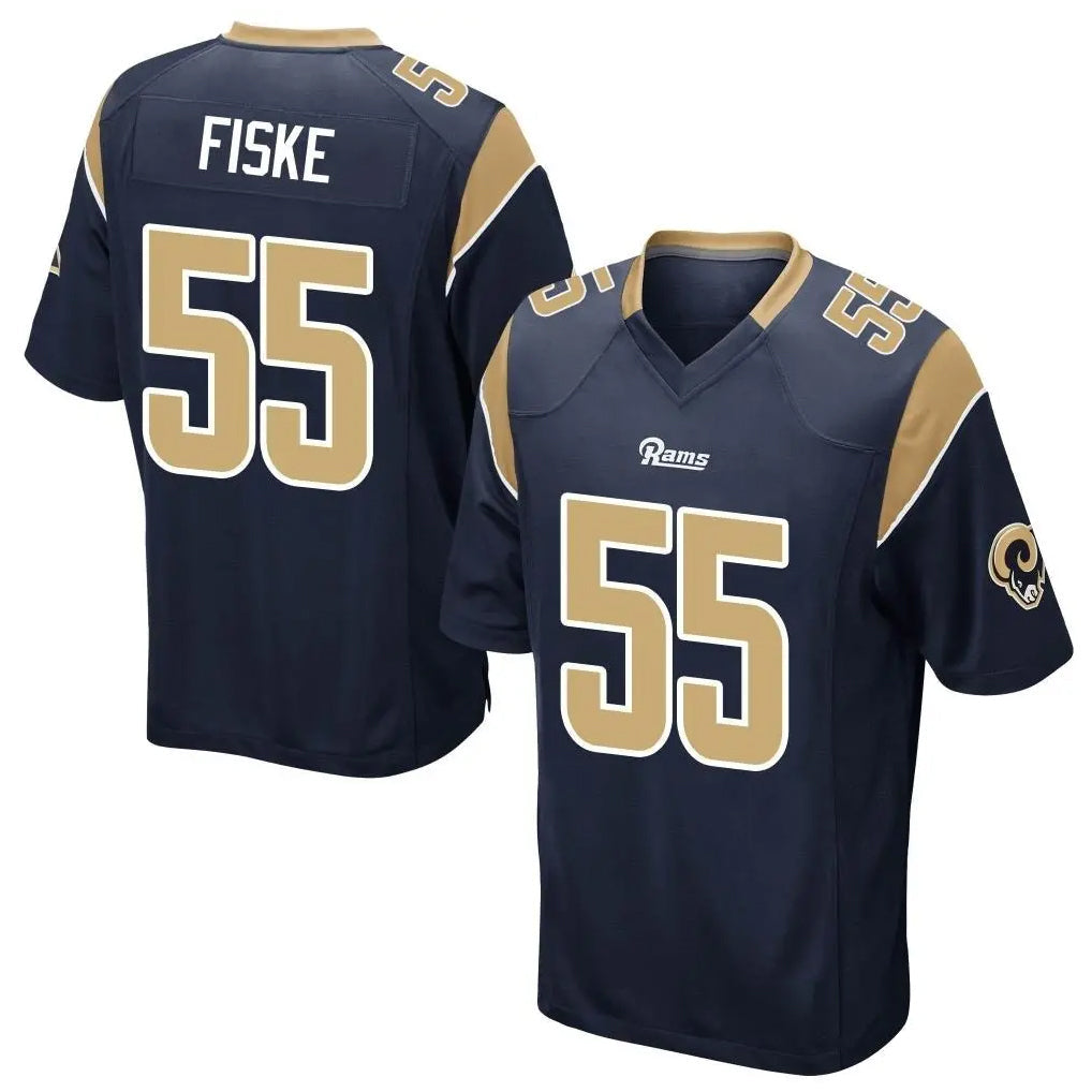Kdoa LA.Rams #55 Braden Fiske Player Navy Home Game Stitched Jerseys