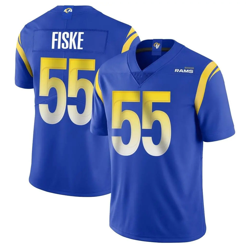 Kdoa LA.Rams #55 Braden Fiske Player Royal Limited Vapor Untouchable Home Game Stitched Jerseys