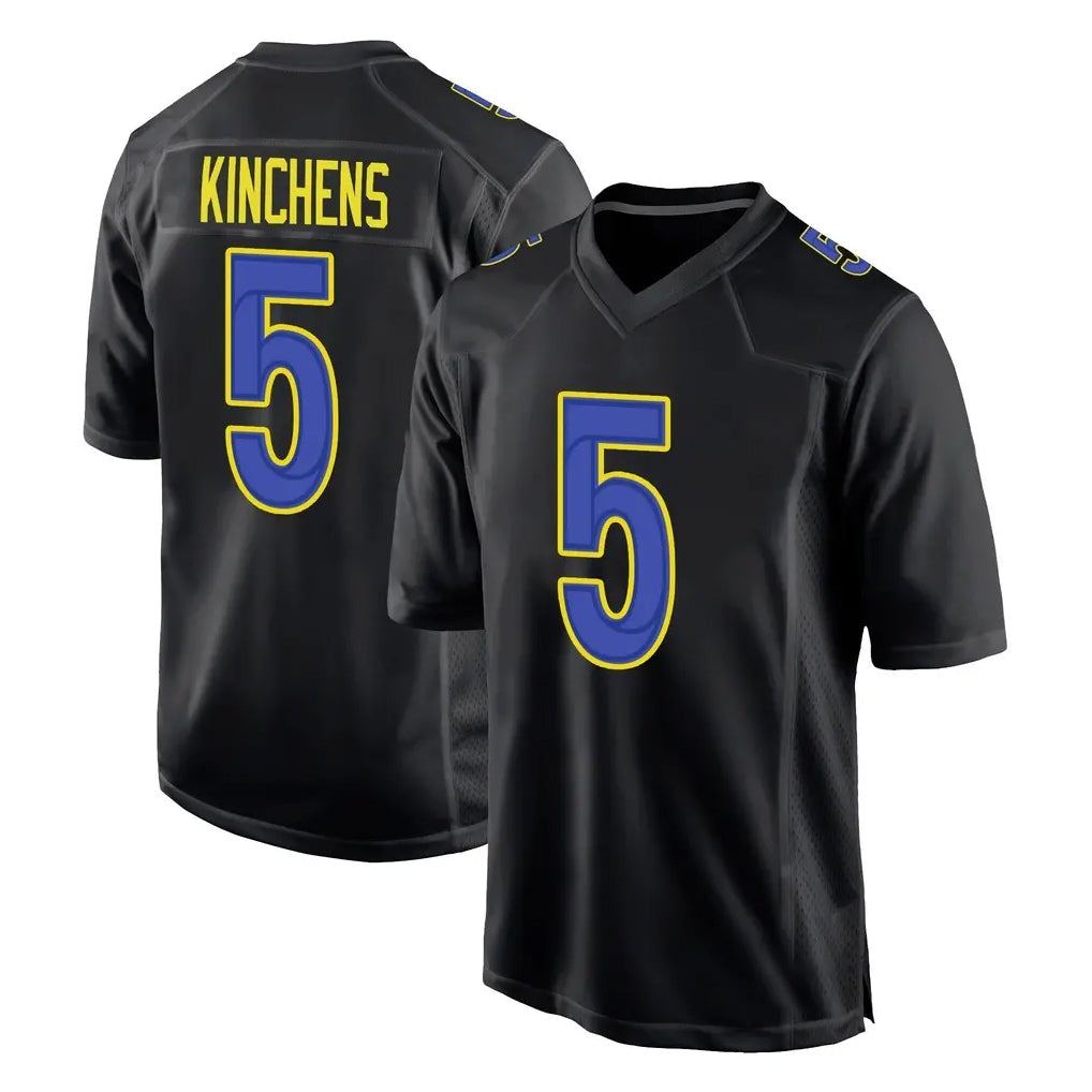 Kdoa LA.Rams #5 Kamren Kinchens Player Black Fashion Limited Home Game Stitched Jerseys
