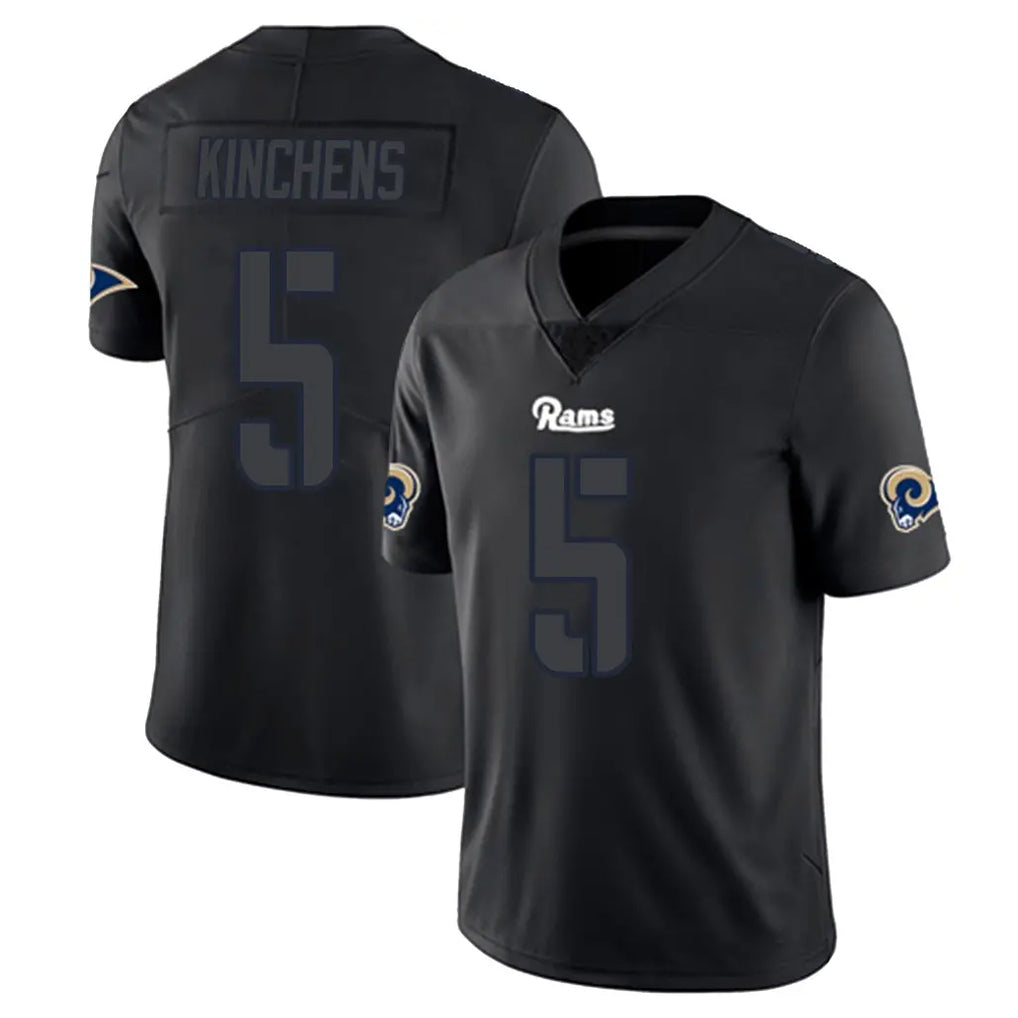 Kdoa LA.Rams #5 Kamren Kinchens Player Black Impact Limited Home Game Stitched Jerseys