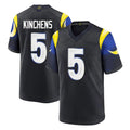 Kdoa LA.Rams #5 Kamren Kinchens Player Black Midnight Rivalries Collection Home Game Stitched Jerseys