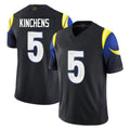 Kdoa LA.Rams #5 Kamren Kinchens Player Black Midnight Rivalries Collection Limited Home Game Stitched Jerseys