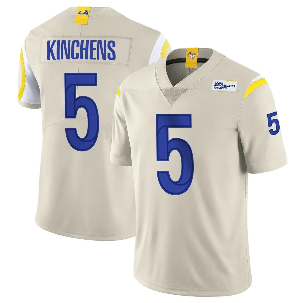 Kdoa LA.Rams #5 Kamren Kinchens Player Bone Limited Vapor Home Game Stitched Jerseys