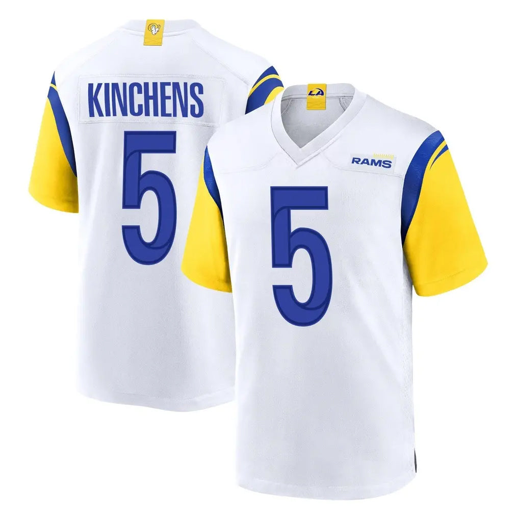 Kdoa LA.Rams #5 Kamren Kinchens Player White Home Game Stitched Jerseys