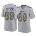 Kdoa LA.Rams #69 Kevin Dotson Player Gray Atmosphere Fashion Home Game Stitched Jerseys