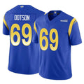 Kdoa LA.Rams #69 Kevin Dotson Player Royal Limited Vapor F.U.S.E. Home Game Stitched Jerseys