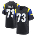 Kdoa LA.Rams #73 Steve Avila Player Black Midnight Rivalries Collection Home Game Stitched Jerseys