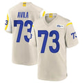 Kdoa LA.Rams #73 Steve Avila Player Bone Home Game Stitched Jerseys
