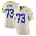 Kdoa LA.Rams #73 Steve Avila Player Bone Limited Vapor Home Game Stitched Jerseys