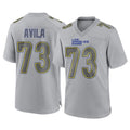 Kdoa LA.Rams #73 Steve Avila Player Gray Atmosphere Fashion Home Game Stitched Jerseys