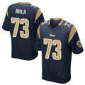 Kdoa LA.Rams #73 Steve Avila Player Navy Home Game Stitched Jerseys