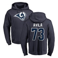 Kdoa LA.Rams #73 Steve Avila Player Navy Pullover Hoodie Limited Game Stitched Jerseys