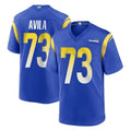 Kdoa LA.Rams #73 Steve Avila Player Royal Home Game Stitched Jerseys