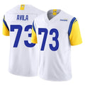 Kdoa LA.Rams #73 Steve Avila Player White Limited Vapor F.U.S.E. Home Game Stitched Jerseys