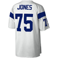 Kdoa LA.Rams #75 Deacon Jones Mitchell & Ness White Legacy Replica Stitched Puhic Jersey