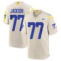 Kdoa LA.Rams #77 Alaric Jackson Player Bone Home Game Stitched Jerseys