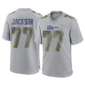 Kdoa LA.Rams #77 Alaric Jackson Player Gray Atmosphere Fashion Home Game Stitched Jerseys