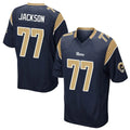 Kdoa LA.Rams #77 Alaric Jackson Player Navy Home Game Stitched Jerseys
