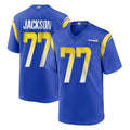 Kdoa LA.Rams #77 Alaric Jackson Player Royal Home Game Stitched Jerseys