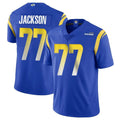 Kdoa LA.Rams #77 Alaric Jackson Player Royal Limited Vapor Untouchable Home Game Stitched Jerseys