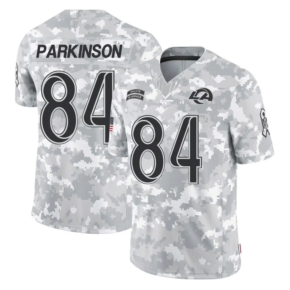 Kdoa LA.Rams #84 Colby Parkinson Player Arctic Camo Salute To Service Limited Game Stitched Jerseys