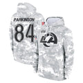 Kdoa LA.Rams #84 Colby Parkinson Player Arctic Camo Salute to Service Hoodies Limited Game Stitched Jerseys