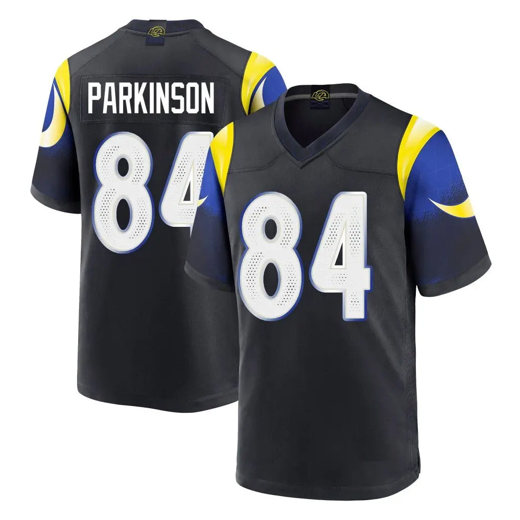 Kdoa LA.Rams #84 Colby Parkinson Player Black Midnight Rivalries Collection Home Game Stitched Jerseys
