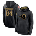 Kdoa LA.Rams #84 Colby Parkinson Player Black Salute to Service Hoodies Limited Game Stitched Jerseys