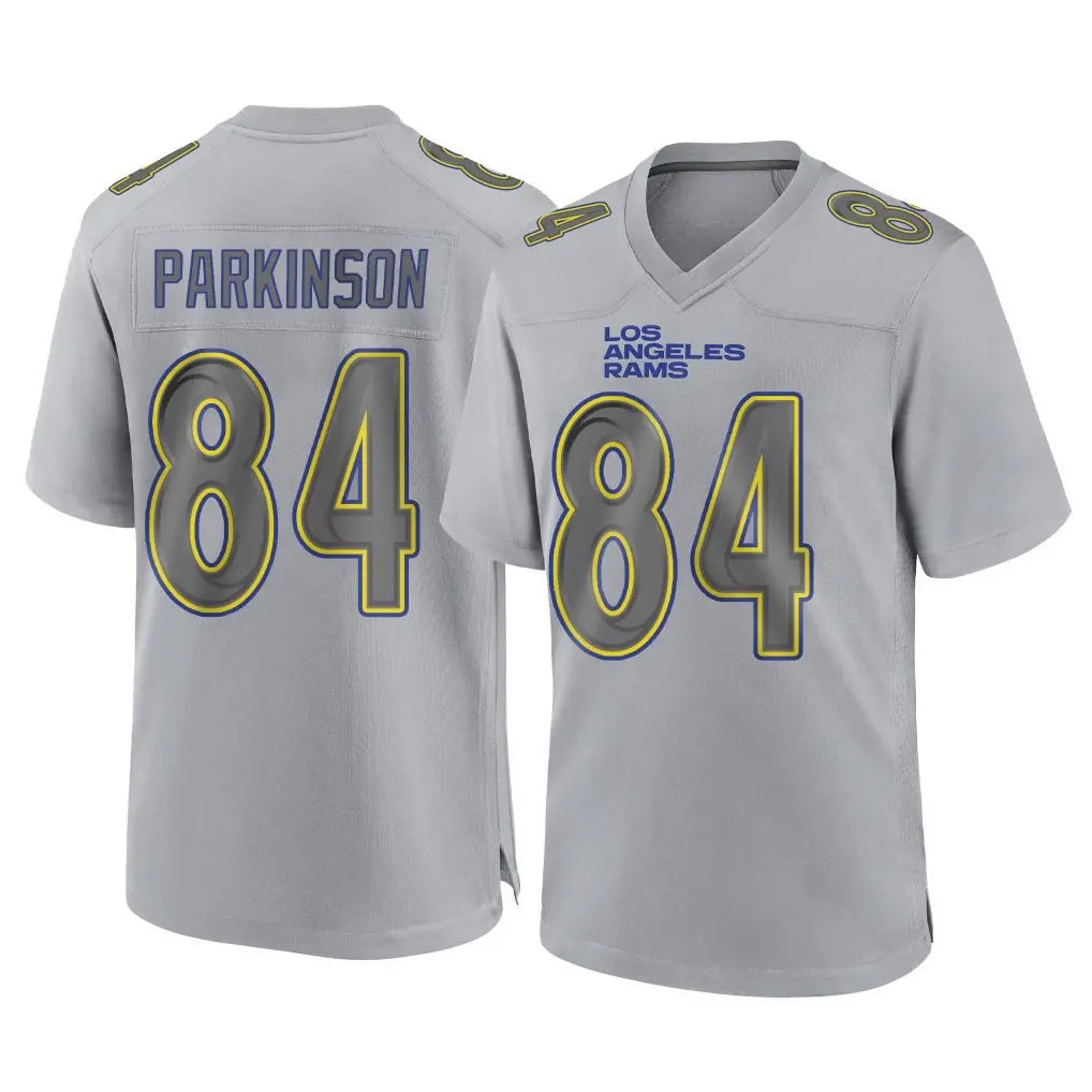 Kdoa LA.Rams #84 Colby Parkinson Player Gray Atmosphere Fashion Home Game Stitched Jerseys