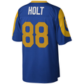 Kdoa LA.Rams #88 Torry Holt Mitchell & Ness Royal Legacy Replica Stitched Puhic Jersey