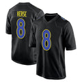 Kdoa LA.Rams #8 Jared Verse Player Black Fashion Game Stitched Jerseys