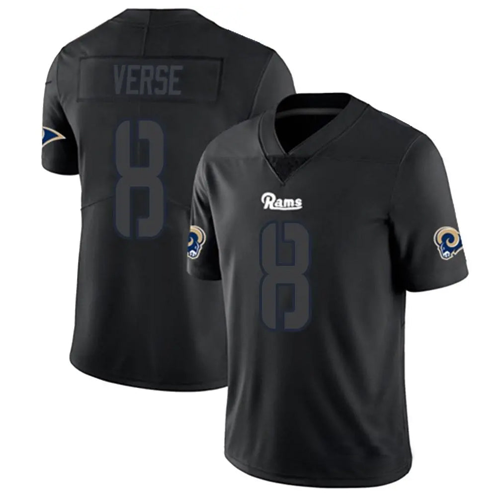 Kdoa LA.Rams #8 Jared Verse Player Limited Black Impact Stitched Jerseys
