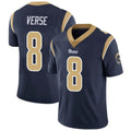 LA.Rams #8 Jared Verse Player Navy Vapor Limited Football Jerseys