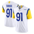 Kdoa LA.Rams #91 Kobie Turner Player White Limited Vapor Untouchable Home Game Stitched Jerseys