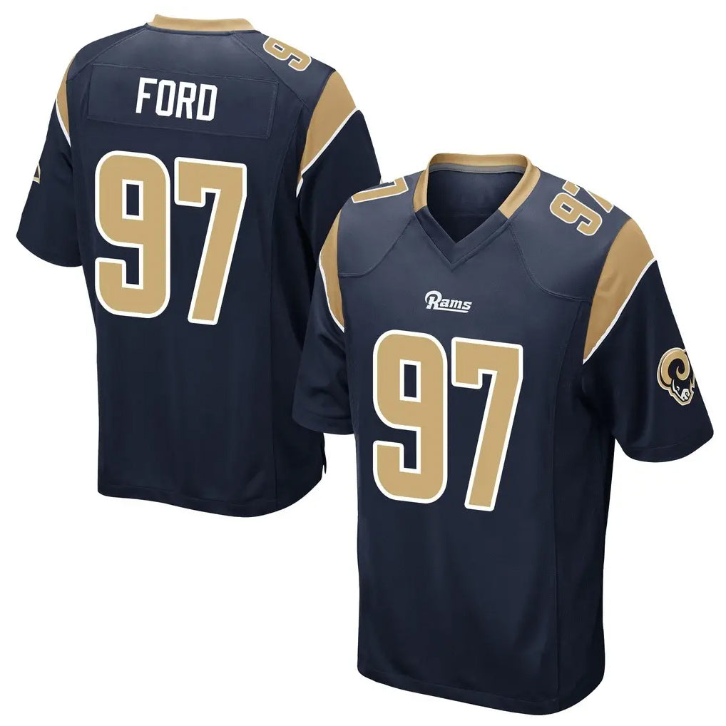 Kdoa LA.Rams #97 Poona Ford Player Navy Home Game Stitched Jerseys