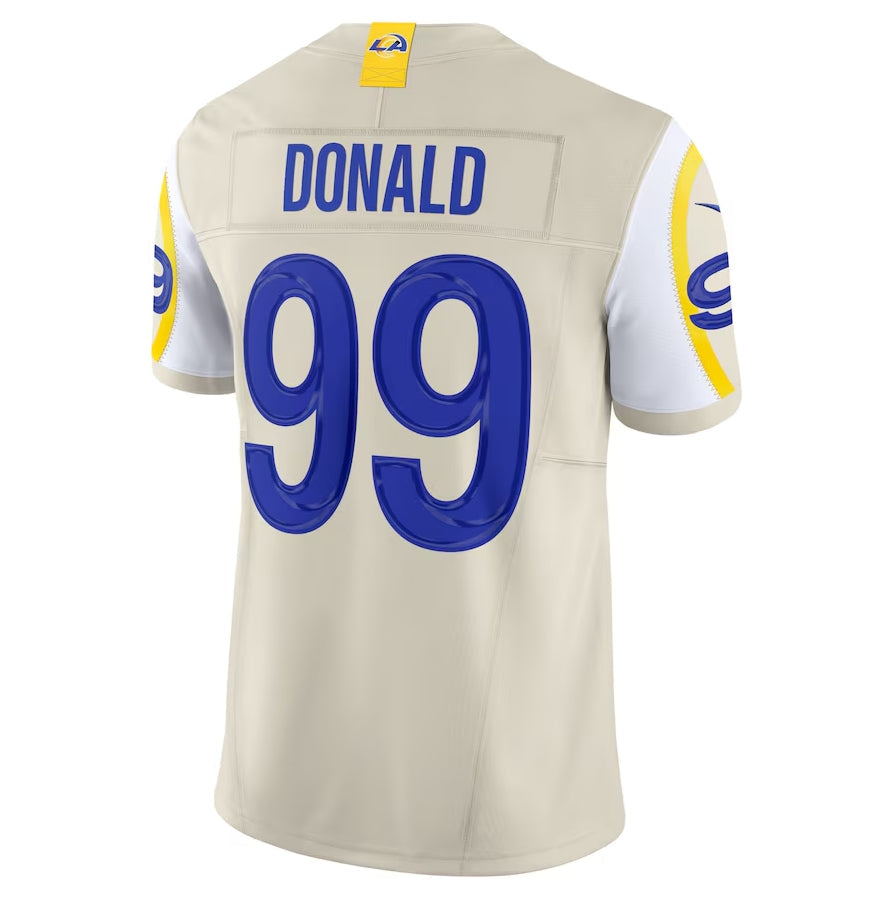 Kdoa LA.Rams #99 Aaron Donald Alternate Vapor F.U.S.E. Limited Jersey - Bone Stitched Jerseys